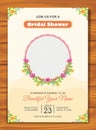Bridal Shower Invitation with lovely design