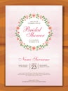 Bridal Shower Invitation with lovely design