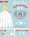 Bridal shower template set.Lovely Bride