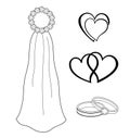 Bridal Symbols Royalty Free Stock Photo