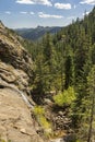 Bridal Veil Falls and Lumpy Ridge Royalty Free Stock Photo