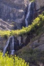 Bridal Veil Falls Waterfall in Utah, USA. Royalty Free Stock Photo