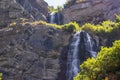 Bridal Veil Falls Waterfall in Utah, USA. Royalty Free Stock Photo