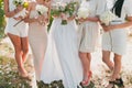 Bridal wedding flowers and brides bouquet Royalty Free Stock Photo