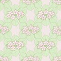 Bridal Wreath Flower Vector Background Pattern