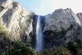 Bridalveil Fall, Yosemite National Park, California, seen from Parking lot Royalty Free Stock Photo