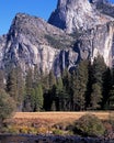 Bridalveil Fall, Yosemite National Park. Royalty Free Stock Photo