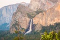 Bridalveil Falls Yosemite National Park waterfall Tunnel View Royalty Free Stock Photo