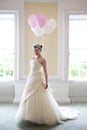 Bride and ballons