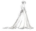 Bride. Beautiful young girl in a wedding dress. Royalty Free Stock Photo