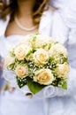 BRIDE WITH BOUQUET Royalty Free Stock Photo