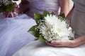 Bride and bouquet Royalty Free Stock Photo