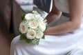 Bride and bouquet Royalty Free Stock Photo