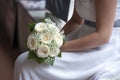 Bride and bouquet Royalty Free Stock Photo