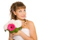 Bride with bouquet Royalty Free Stock Photo