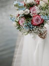 bride bouquet flowers holiday event concept love Royalty Free Stock Photo