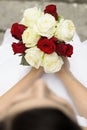 Bride with flowers in hands