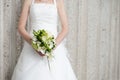 Bride with bouquet Royalty Free Stock Photo
