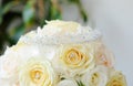 Bride bouquet and tiara Royalty Free Stock Photo