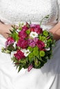 Bride with bridal bouquet Royalty Free Stock Photo