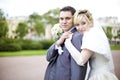 Bride & bridegroom Royalty Free Stock Photo