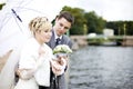 Bride & bridegroom Royalty Free Stock Photo