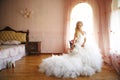 Bride on a chair Royalty Free Stock Photo