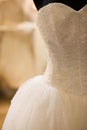 Bride costume on shop mannequin Royalty Free Stock Photo