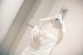 Bride detail dress Royalty Free Stock Photo