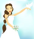 Bride and dove