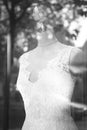 Bride dress bridal shop dummy wedding store mannequin Royalty Free Stock Photo