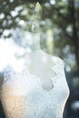 Bride dress bridal shop dummy wedding store mannequin Royalty Free Stock Photo