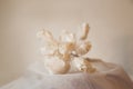 Bride flower on the desk