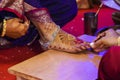 Bride foot , Indian Wedding