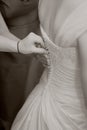 Bride Getting Ready Royalty Free Stock Photo