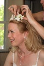 Bride Getting Ready for Wedding Royalty Free Stock Photo