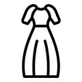 Bride gown icon, outline style Royalty Free Stock Photo