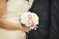 Bride, Groom, and Bouquet