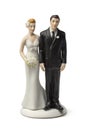 Bride and groom cake topper Royalty Free Stock Photo