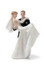 Bride and groom cake topper Royalty Free Stock Photo