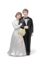 Bride and groom  cake topper Royalty Free Stock Photo