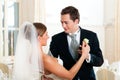 Bride and groom dancing the first dance Royalty Free Stock Photo