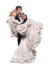 Bride and groom figurines Royalty Free Stock Photo