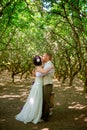 Bride and Groom First Married Kiss Royalty Free Stock Photo