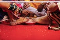 Bride and groom foot , Indian Wedding