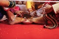 Bride and groom foot , Indian Wedding