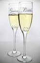 Bride and groom glasses