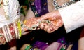 Bride & Groom Hand` Together