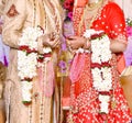 The bride and groom at the Indian Wedding Royalty Free Stock Photo