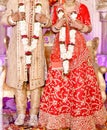 The bride and groom at the Indian Wedding